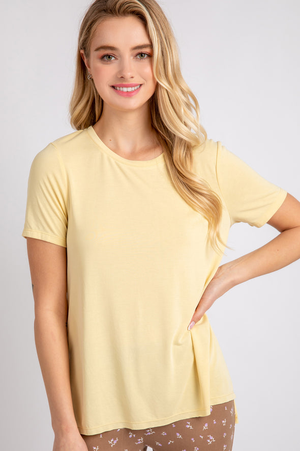 Relaxed Fit Round Neck Tee