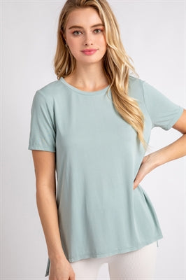 Relaxed Fit Round Neck Tee