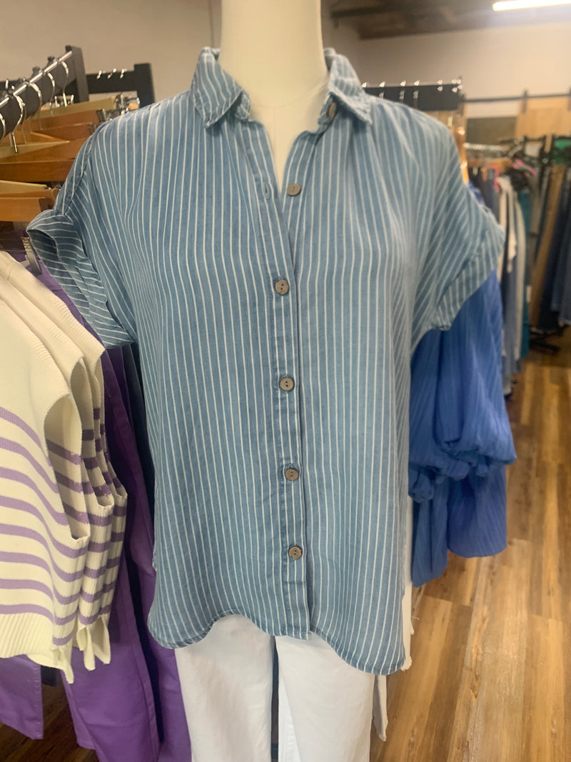 Brenda's Button Down and Striped Shirt