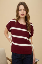 Leading With Ease Side Tie Sweater