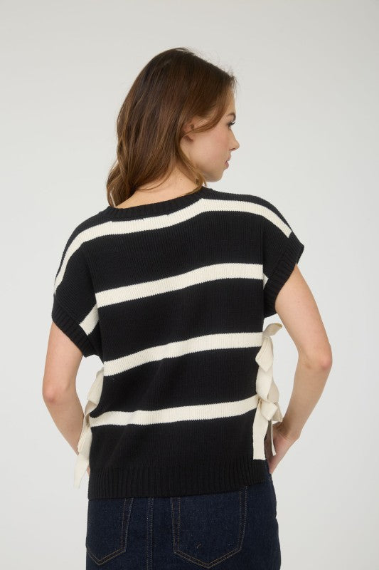 Leading With Ease Side Tie Sweater