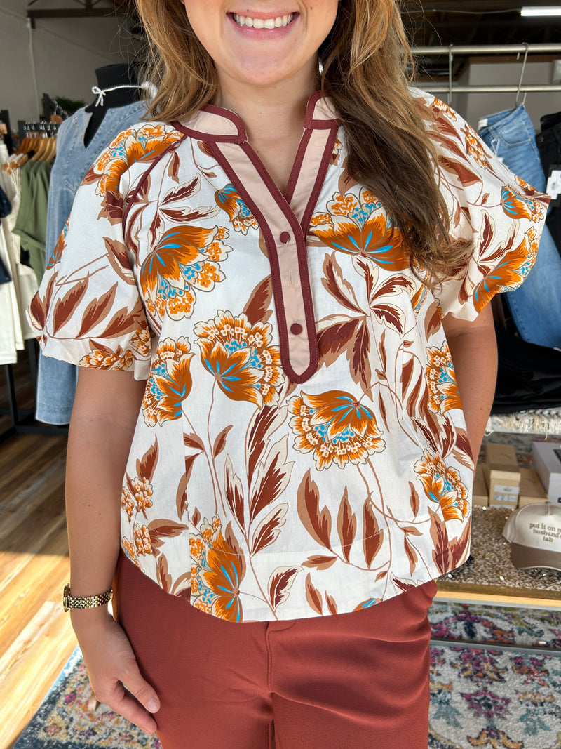 Falling in Love Floral Top