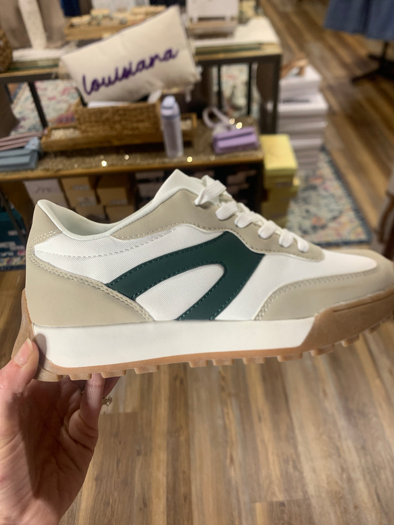 Retro Green Tennis Shoe