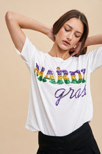 Mardi Gras Sequin Tee