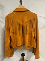 Faux Suede Fringe Jacket