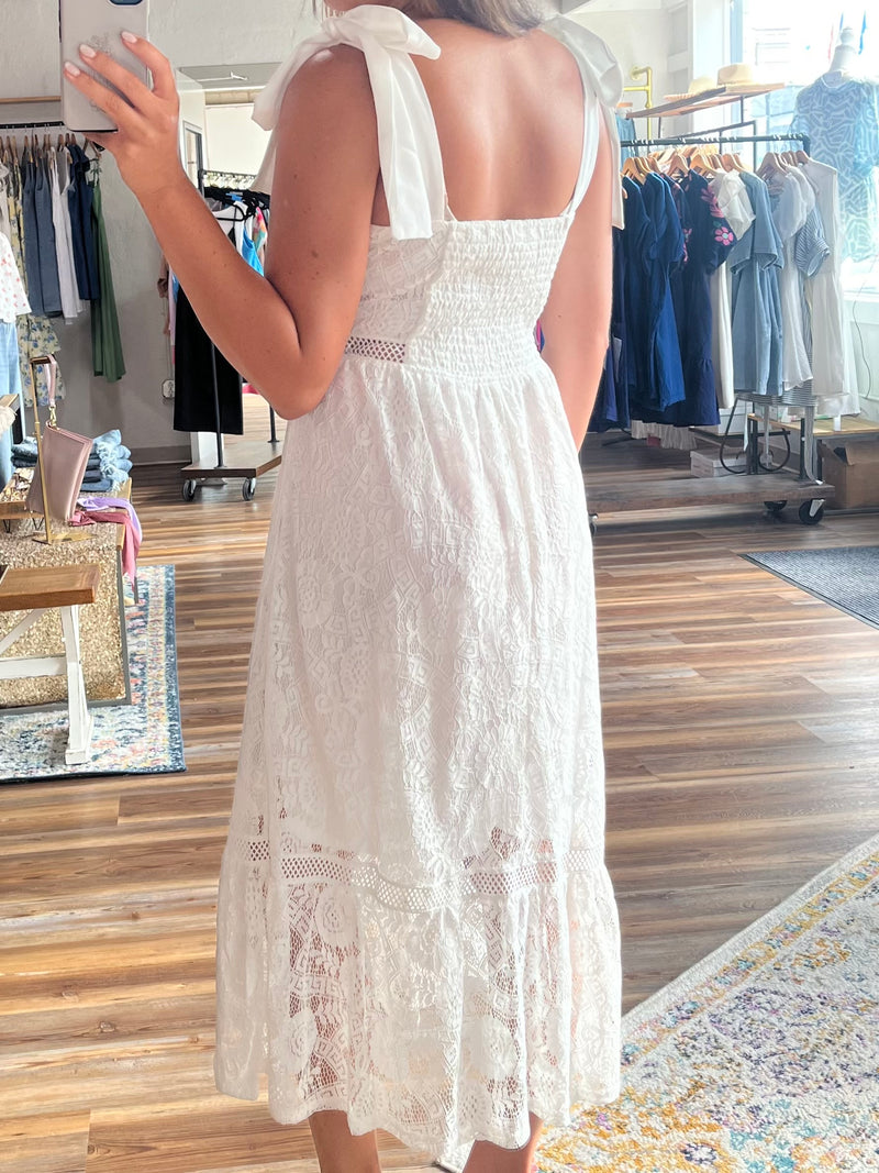 As You Please Lace Maxi Dress