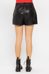 Deep In My Heart Faux Leather Skort
