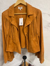 Faux Suede Fringe Jacket
