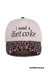 I Need a Diet Coke Corduroy Cap