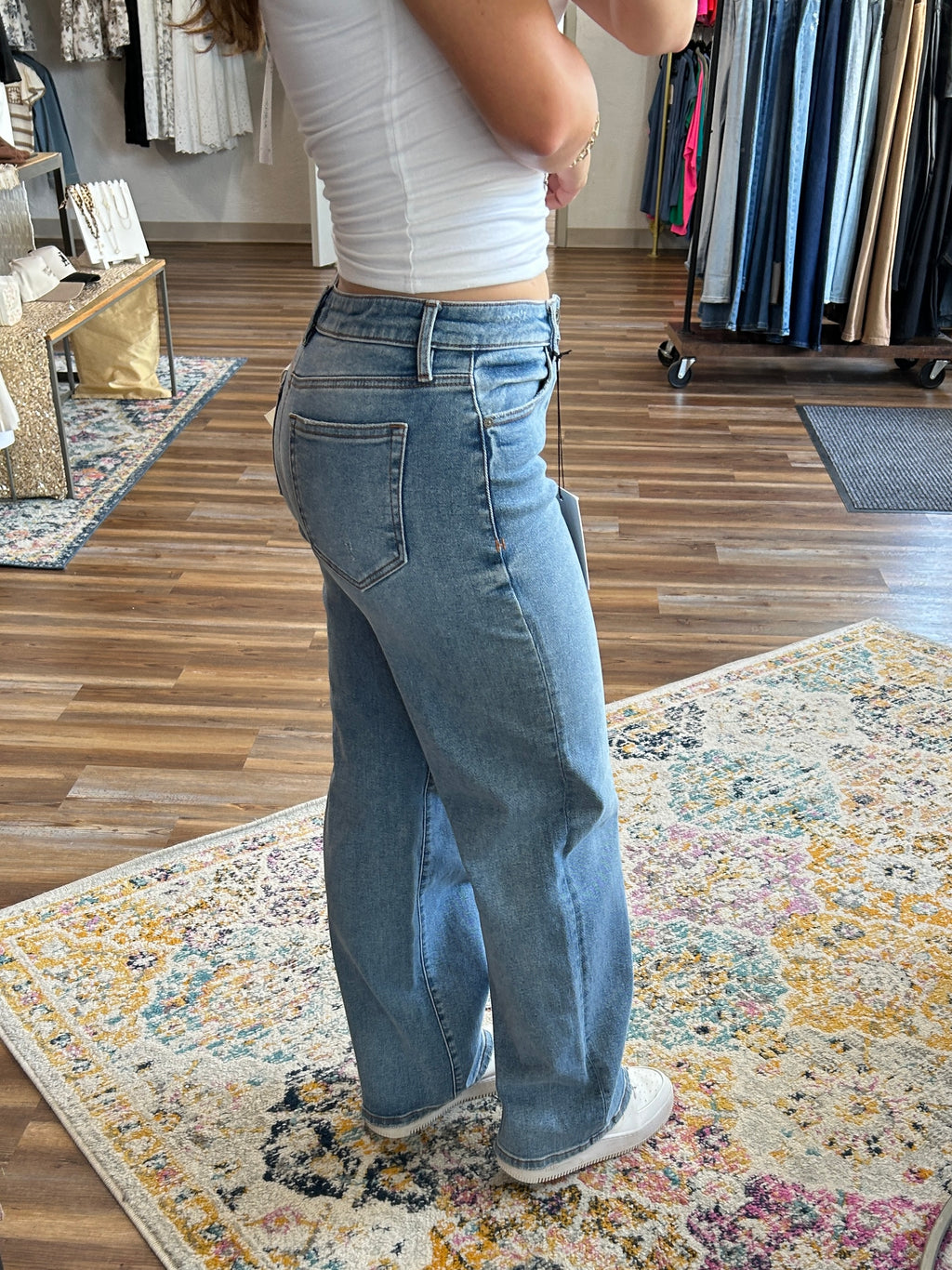 Michelle's Medium Wash Dad Jean