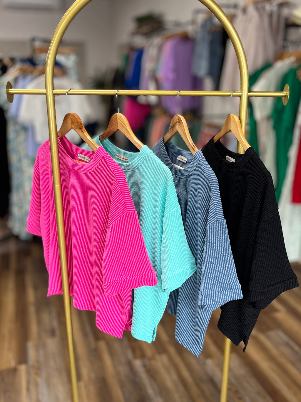 Corded Rib Short Sleeve Tee & Short Set