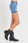 Mia's Mid Rise Turn Up Cuff Shorts