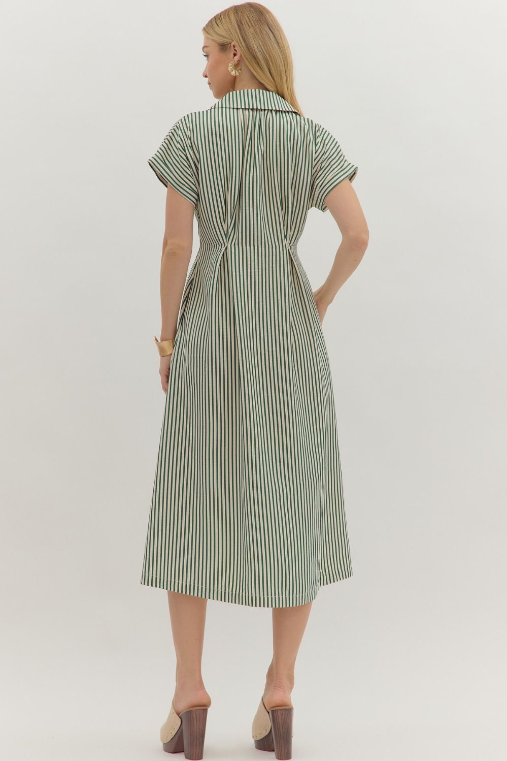 Kindred Light Striped Midi Dress