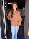 Pinstripe Collared Half Button Top
