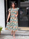 Glow Within Botanical Midi Dress