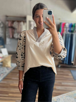 So Into You 3/4 Sleeve Blouse