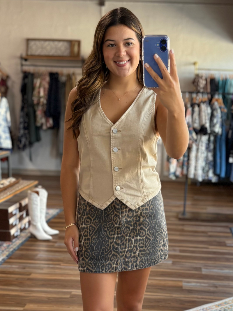 Spiced Latte Tan Vest