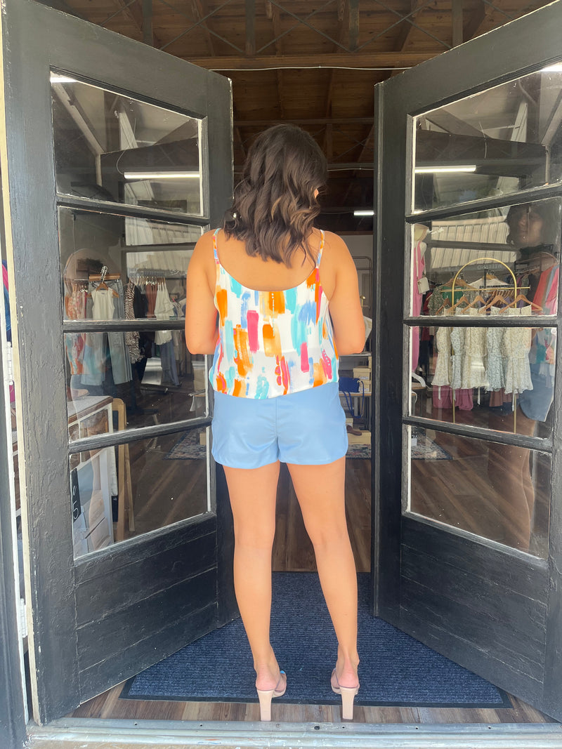 Multi Color Painted Tank Top