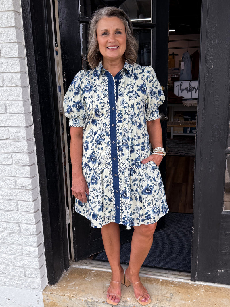 By His Grace Floral Dress
