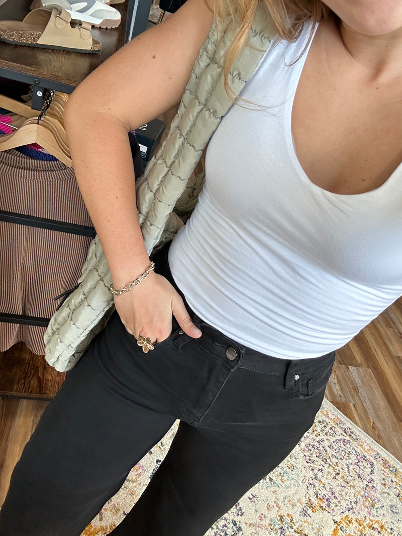 Luna's Black Wide Leg Jeans