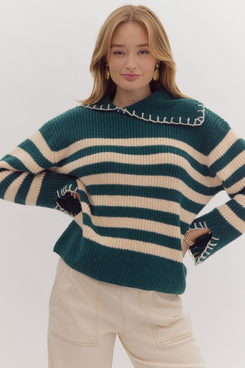 Her Moment Oversized Collar Sweater