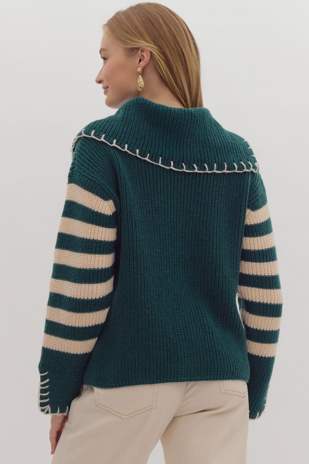 Her Moment Oversized Collar Sweater