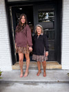 Here Lately Pullover Mini Dress