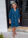 Strength In Stillness Floral Corduroy Dress
