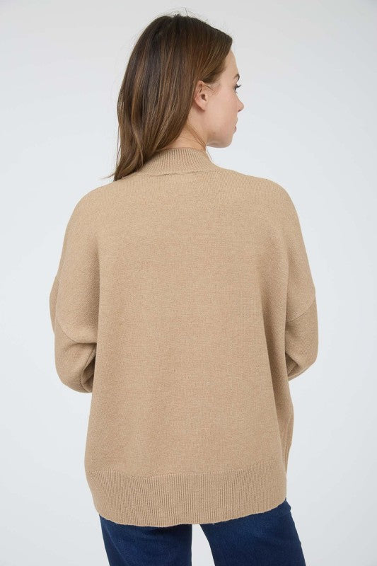 Neutral Ground Front Seam Sweater