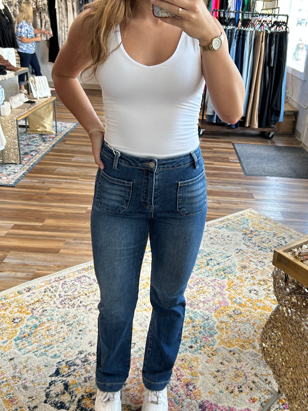 Ava's Bootcut Patch Pocket Jean