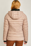 Contrast Trim Puffer Jacket