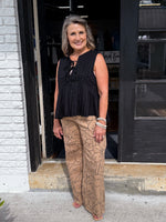 Floral Print Wide Leg Jeans