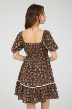 Knows Her Mind Contrast Trim Mini Dress