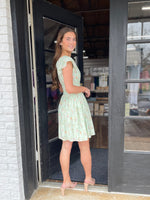 Sage's Ruffle Sleeved Mini Dress