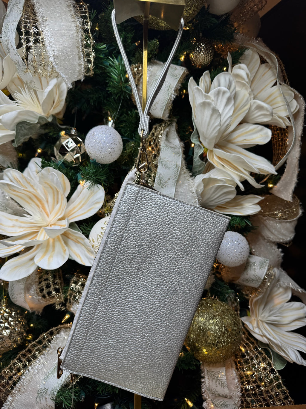 Vegan Leather Crossbody & Wristlet Combo