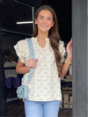 Betsey's Bow Patterned Blouse