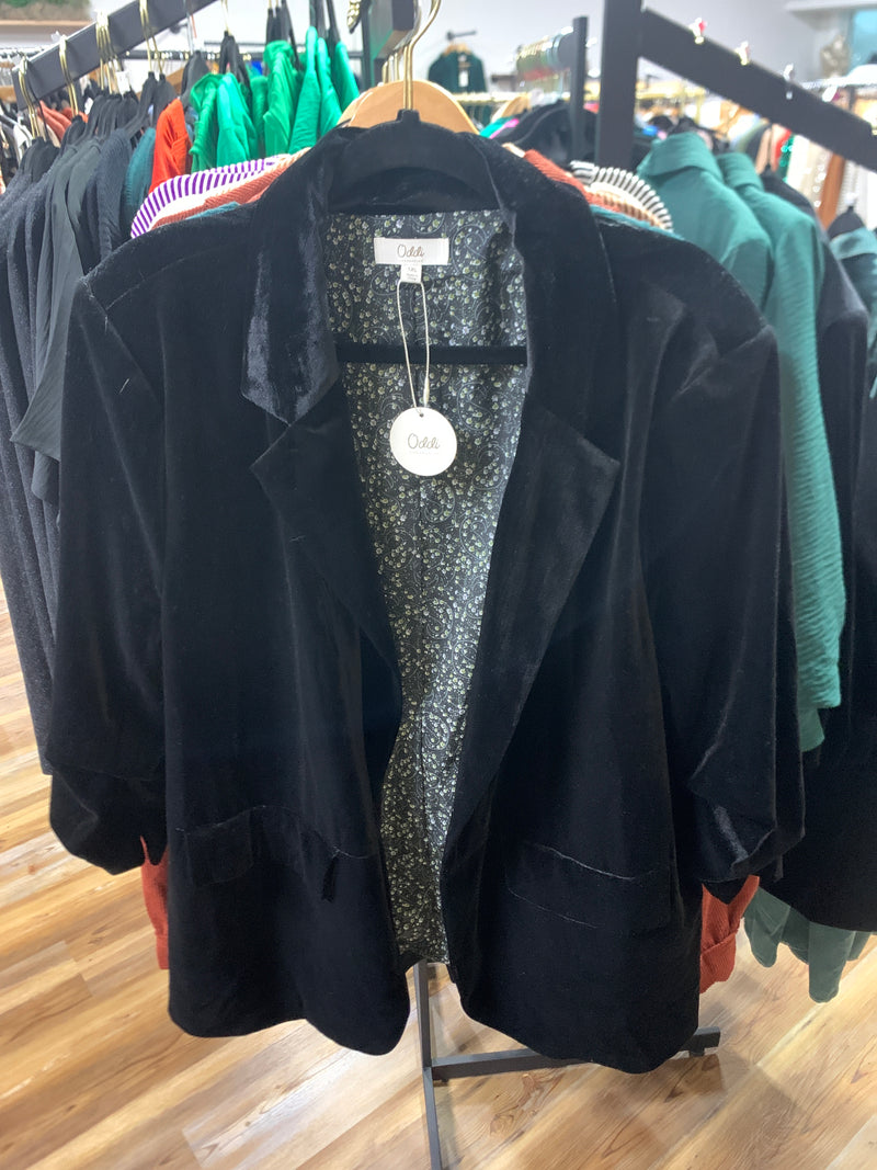Oddi Velvet Blazer