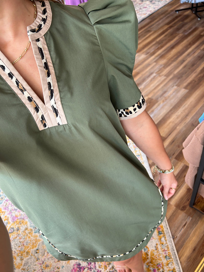 Wild Love Puff Sleeved Dress