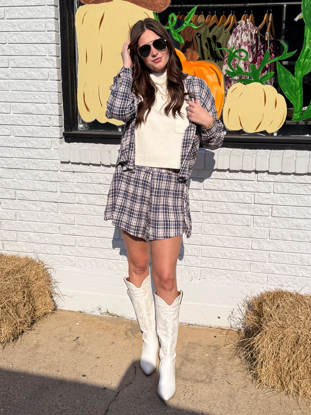 Praise and Plaid Flannel Top