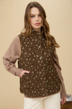 Easy To Love Floral Quilted Vest
