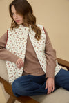 Easy To Love Floral Quilted Vest