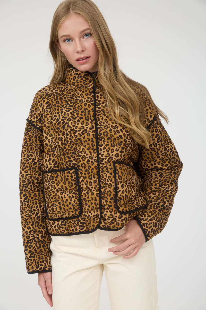 Less Than Subtle Leopard Quilt Jacket