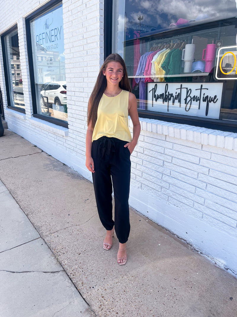 Sonya's Tencel Paperbag Pants