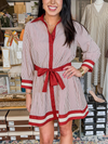 I Know a Place Striped Mini Dress