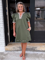 Wild Love Puff Sleeved Dress