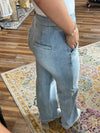 Ezra's High Rise Wide Leg Button Up Denim