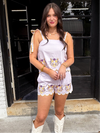 Game Day Tiger Spirit Embroidered Top