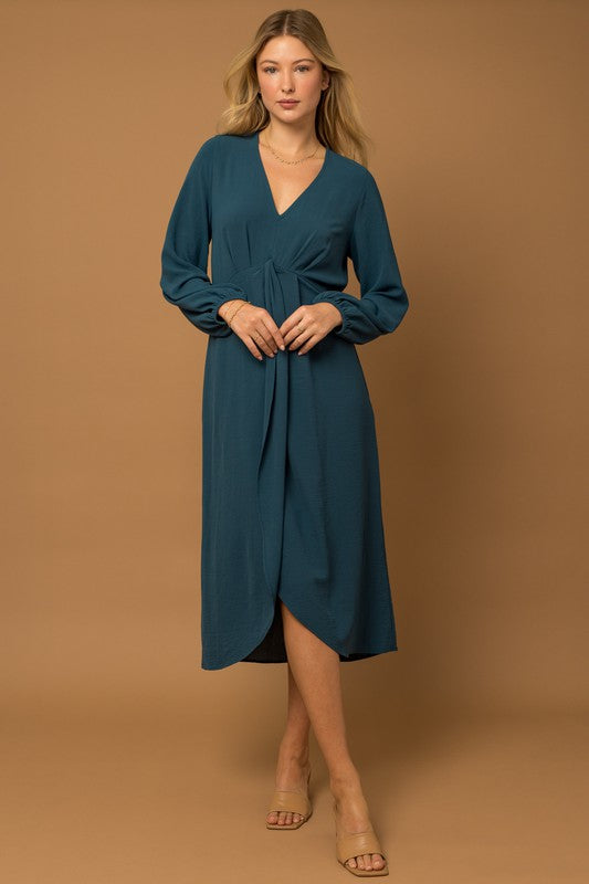 Make No Mistake Long Sleeve Midi Dress
