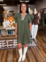 Wild Love Puff Sleeved Dress