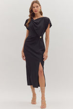 Shaped in Stillness Midi Dress